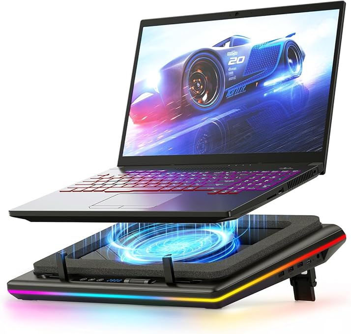 llano V12 RGB Laptop Cooling Pad